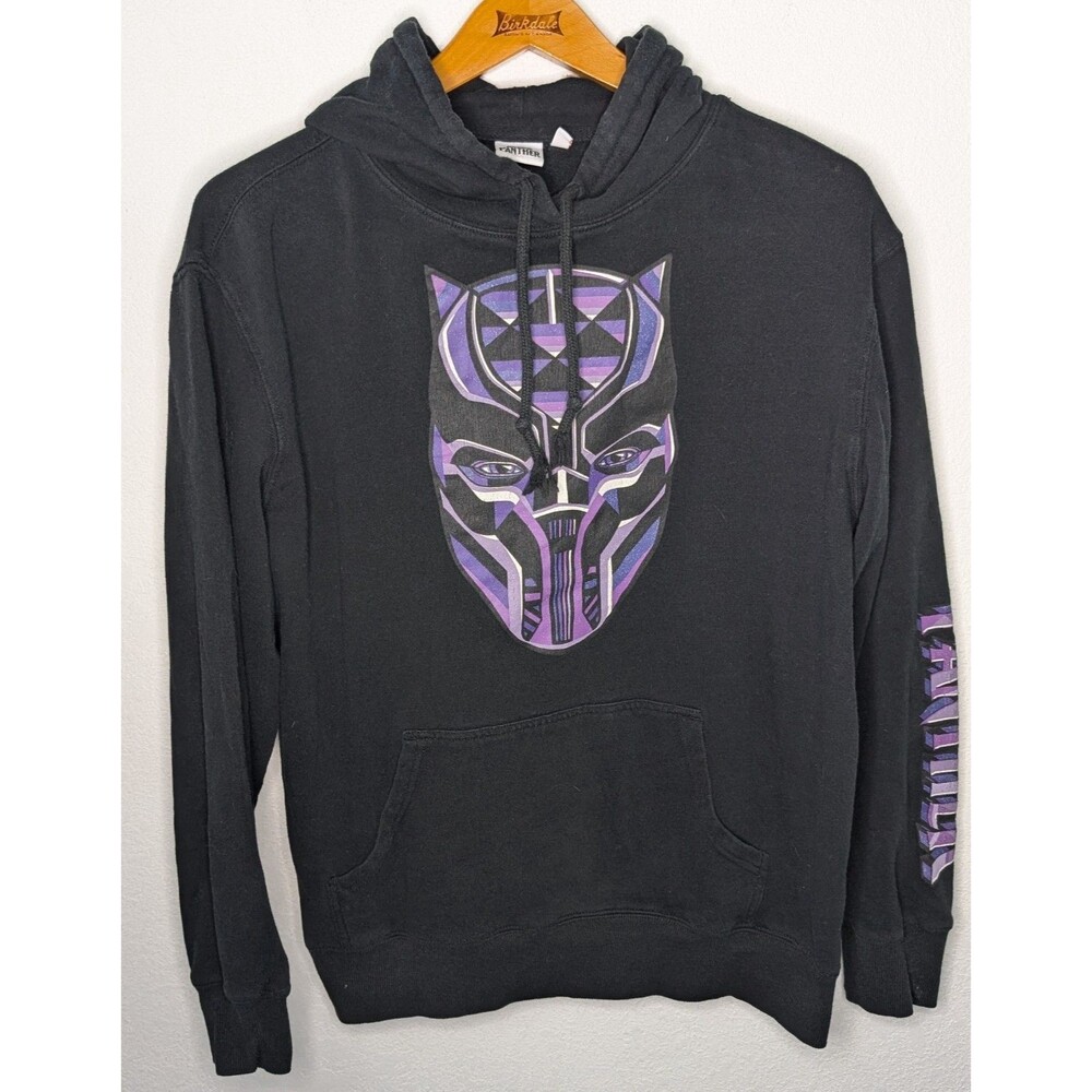 Marvel Studios Sweatshirt Mens large Black  Panther Pullover Hoodie (606)
